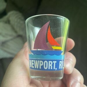 Shot Glass Newport RHODE ISLAND Boat NEW Sailboat Bar Decor Party Home